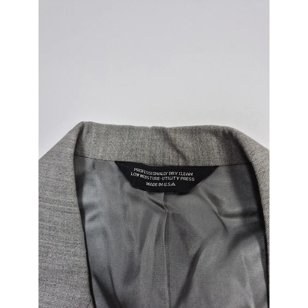 VTG G Kramon Suit Jacket Mens 42R Gray Wool Super 100s Tropical USA Classic Fit